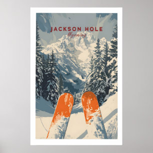 Jackson Hole Resematerialaffisch - Wyoming 1 Poster