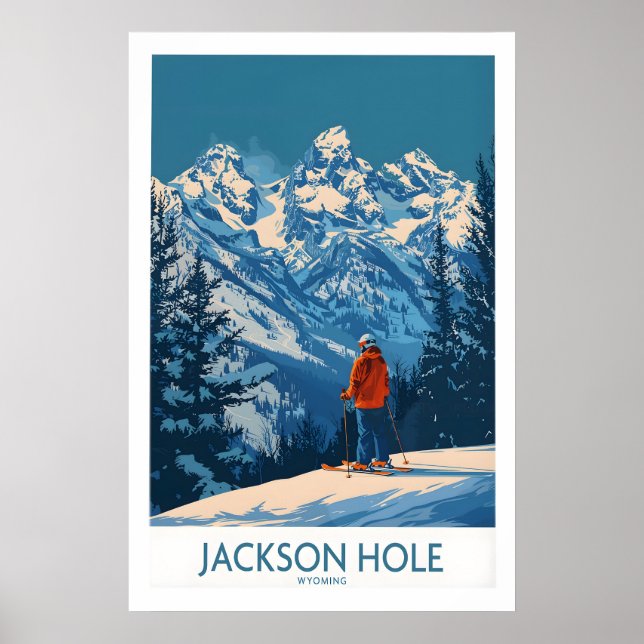 Jackson Hole Väggkonst - Wyoming 1 (Framsidan)