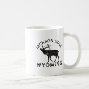 Jackson Hole Wyoming Älg Natur Vandring Utomhus Kaffemugg