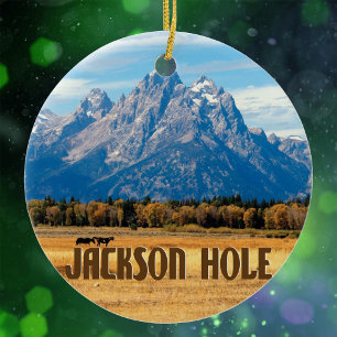 Jackson Hole Wyoming Julgransprydnad Keramik