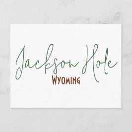 Jackson Hole, Wyoming Resminnerise Vykort