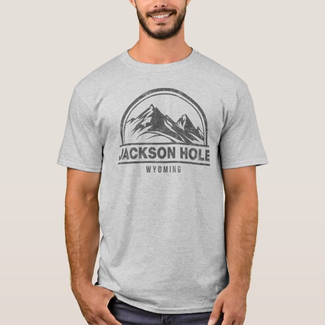 Jackson Hole Wyoming T-shirt (Framsida)