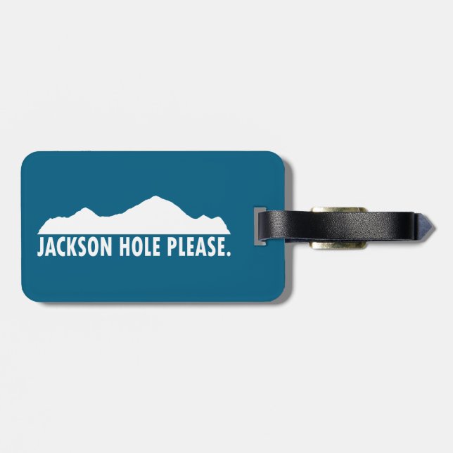 Jackson Hole Wyoming Tack Bagagebricka (Baksida Vågrät)