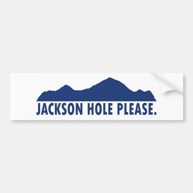 Jackson Hole Wyoming Tack Bildekal (Framsidan)