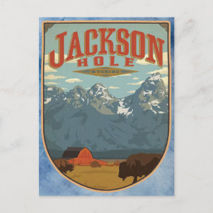 Jackson Hole Wyoming vykort