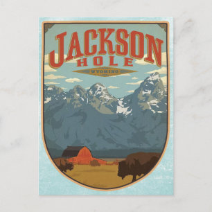 Jackson Hole Wyoming Vykort