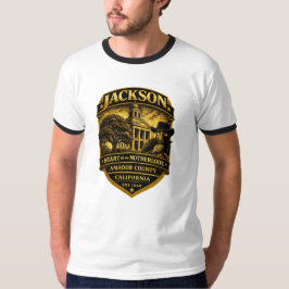 Jackson, Kalifornien – Historisk Crest-design T Shirt