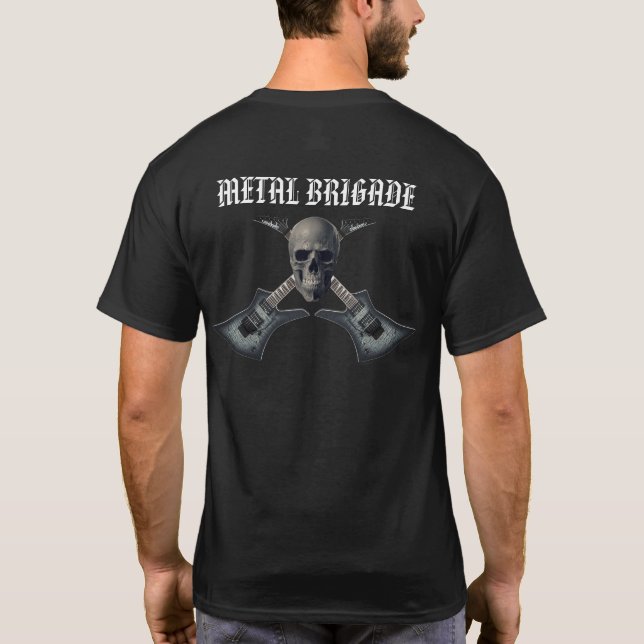 Jackson Kelly Guitar Metall Brigade Shirt T Shirt (Baksida)