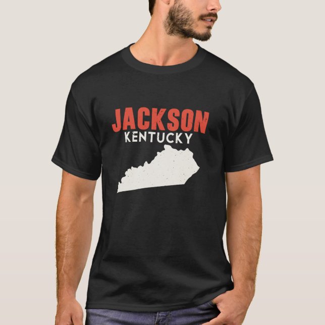 Jackson Kentucky USA State America Travel Kentucki T Shirt (Framsida)