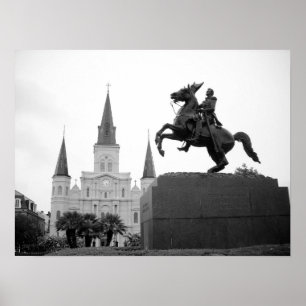 Jackson kvadrerar, New Orleans, Louisiana Poster