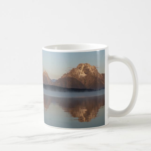 Jackson Lake Damms reflektion i Grand Teton Park Kaffemugg (Höger)