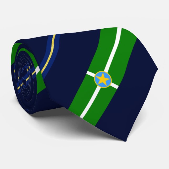 Jackson (Mississippi) City flagga Neck Tie Slips (Rullad)