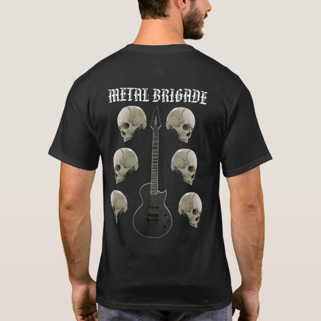 Jackson Monarkh Guitar Metall Brigade Shirt T (Baksida)