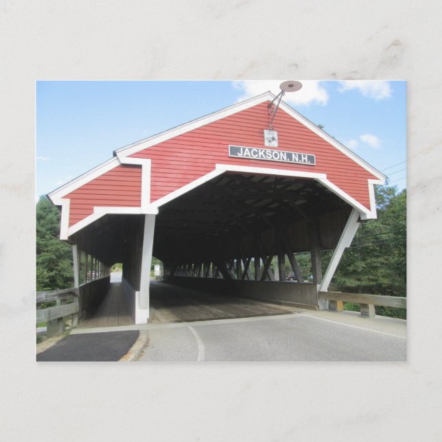 Jackson NH Covered Bridge Vykort (Framsida)