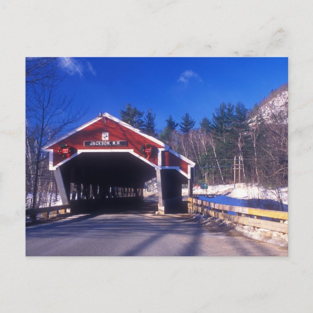 Jackson NH Covered Bridge Vykort (Framsida)