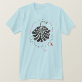 JACKSON-peptid, påfågel med egen text, ljus T Shirt