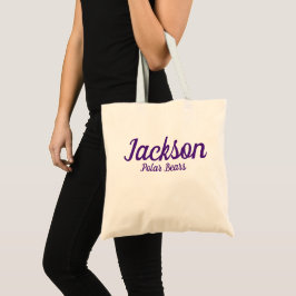 Jackson Polar BearsSchool Massillon, Ohio Tote Tygkasse