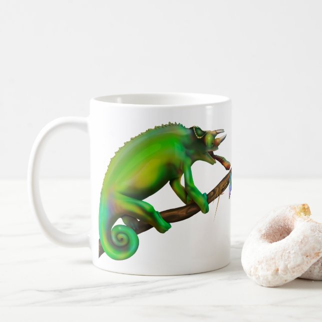 Jackson’s Chameleon Aiming  Kaffemugg (Med munk)