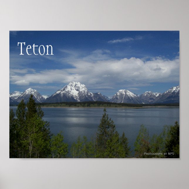 Jackson Sjö, Grand Teton National Park, WY Poster (Framsidan)