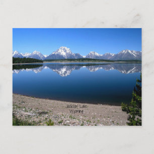 Jackson Sjö, Wyoming Postcard Vykort
