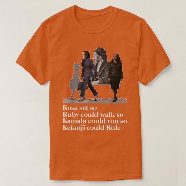 Jackson skulle kunna regera Rosa Sat So Ruby Can W T Shirt (Design framsida)