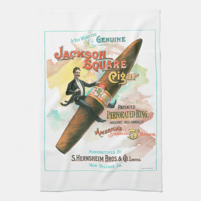 Jackson Square Cigar Kökshandduk (Vertikal)