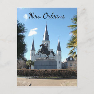 Jackson Square, Franska kvarteret, New Orleans Vykort
