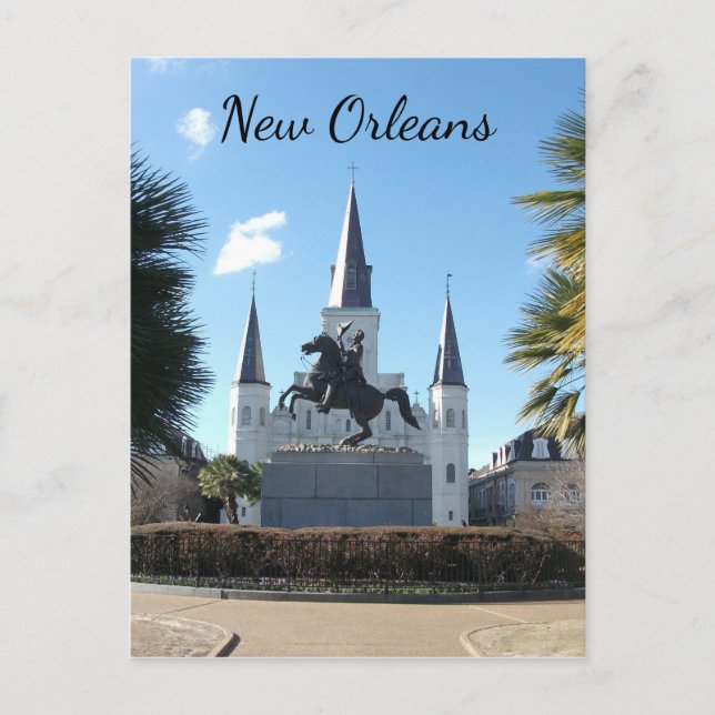 Jackson Square, Franska kvarteret, New Orleans Vykort (Framsida)