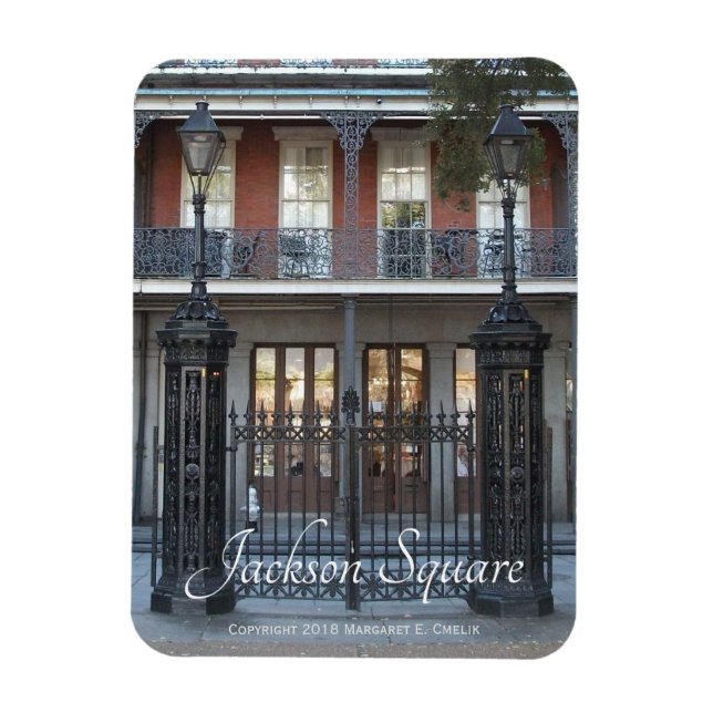Jackson Square Grind, New Orleans, Fransk Quarter Magnet (Vertikal)