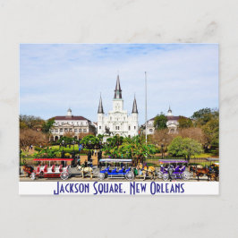 Jackson Square i New Orleans, Louisiana Vykort