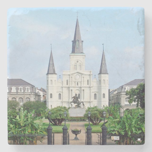 Jackson Square, Jackson Square Underlägg,New Orlea Stenunderlägg (Framsidan)