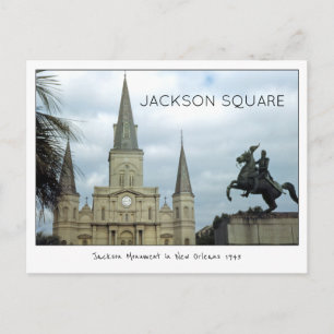 Jackson Square New Orleans 1943 Vykort