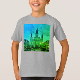 Jackson Square, New Orleans, LA Cathedral Basilica T Shirt