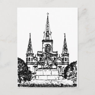 Jackson Square, New Orleans, LA Vykort