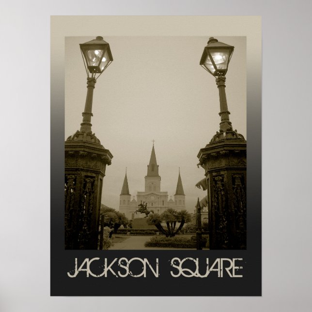 Jackson Square, New Orleans, Louisiana Poster (Framsidan)