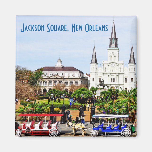 Jackson Square, New Orleans Magnet (Framsidan)