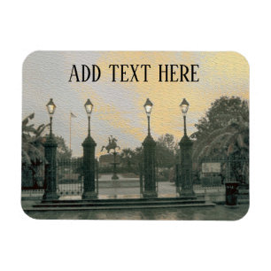 Jackson Square New Orleans Magnet, lägg till text Magnet