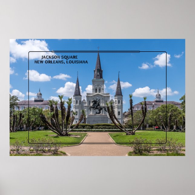 Jackson Square New Orleans Poster (Framsidan)