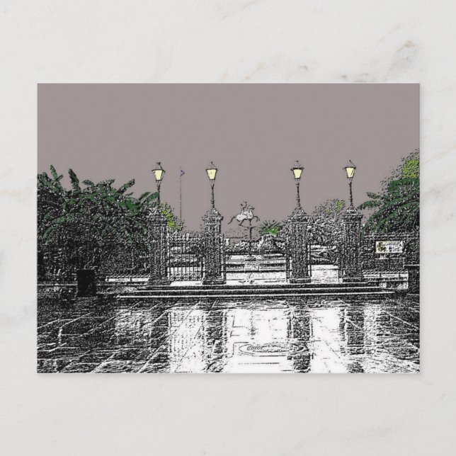 Jackson Square New Orleans Vykort (Framsida)