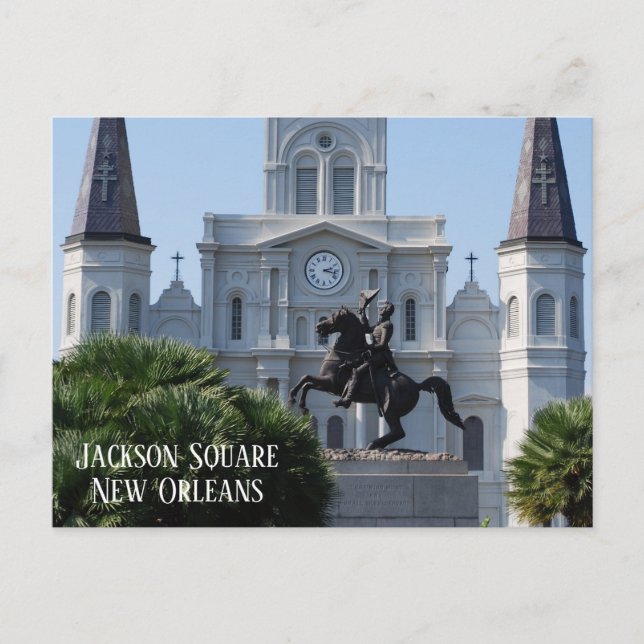 Jackson Square New Orleans Vykort (Framsida)