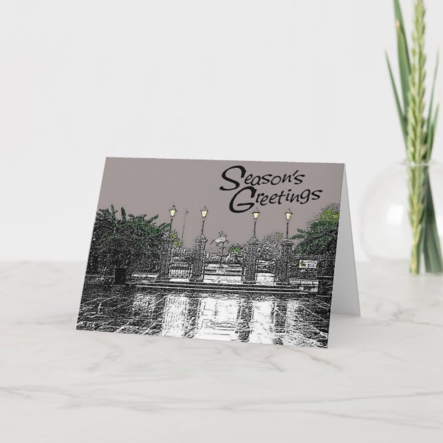 Jackson Square Seasons Greetings One Helgkort (Framsida)