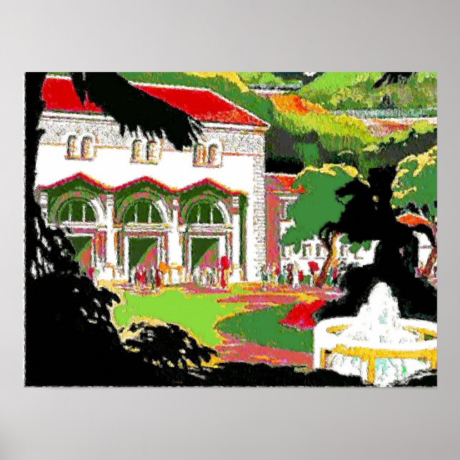 Jackson Statue på Square Poster (Framsidan)