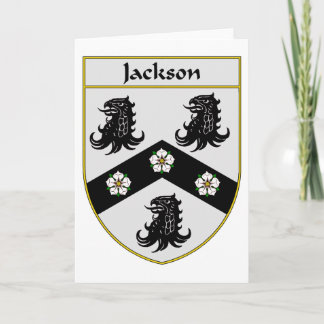 Jackson vapensköld-/familjvapensköld helgkort