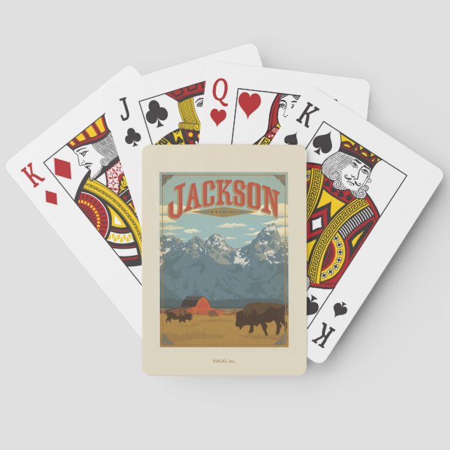 Jackson | Wyoming Casinokort (Baksidan)