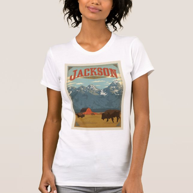 Jackson | Wyoming T Shirt (Framsida)