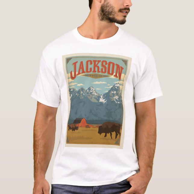 Jackson | Wyoming T Shirt (Framsida)
