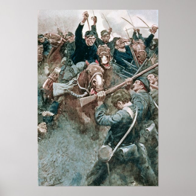 Jacksons brigad står som en stenmur poster (Framsidan)