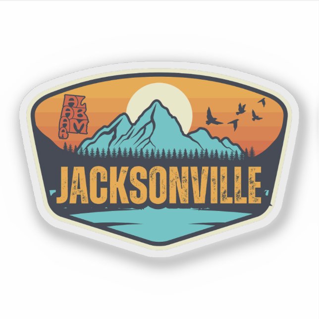 Jacksonville, Alabama Klistermärken (Framsida)