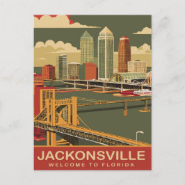 Jacksonville, Atlanten Kusten, Travel Vykort