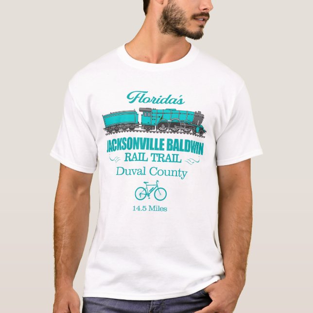 Jacksonville Baldwin Rail Trail (RT2) T Shirt (Framsida)
